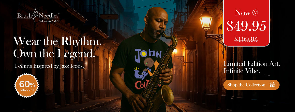 "Our Mainstream Jazz Icons T-shirt Collection"